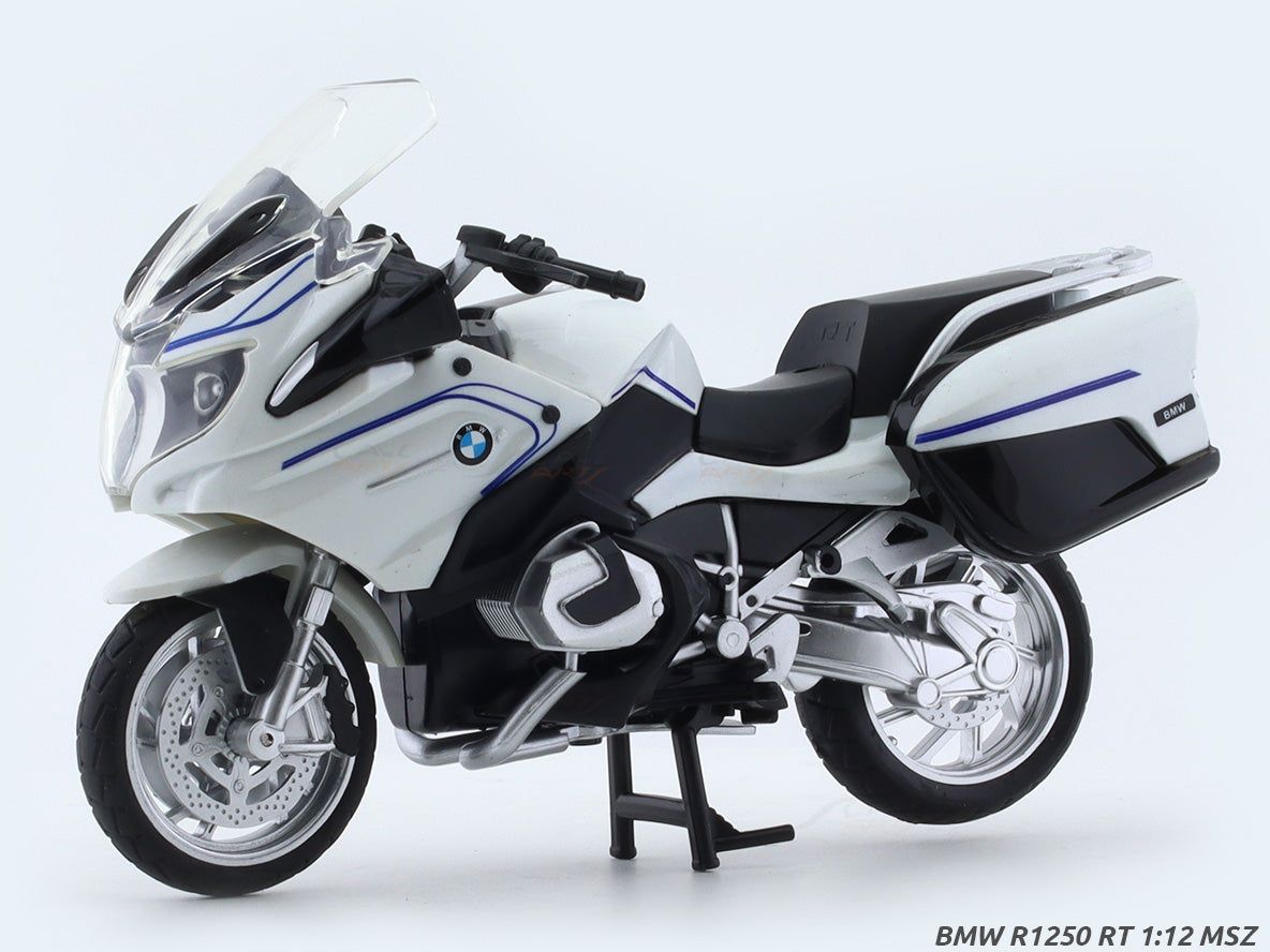 BMW R1250 RT white 1:12 MSZ licensed diecast scale model bike collectible