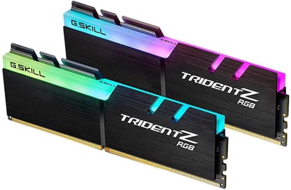 G.SKILL Trident Z RGB 16GB ( 8GBx2) DDR4 3200 MHz CL16-18-18-38 1.35V Desktop Memory RAM - F4-3200C16D-16GTZR