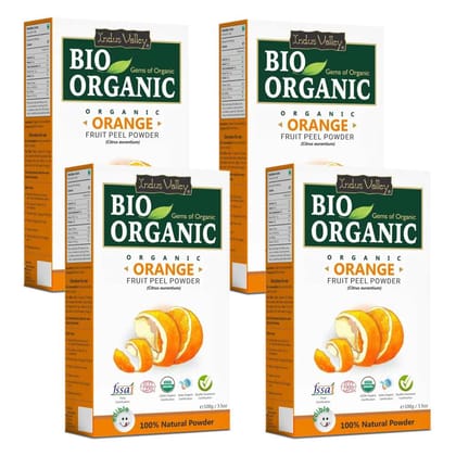 Bio Organic Orange Fruit Peel Powder - Pack of 4