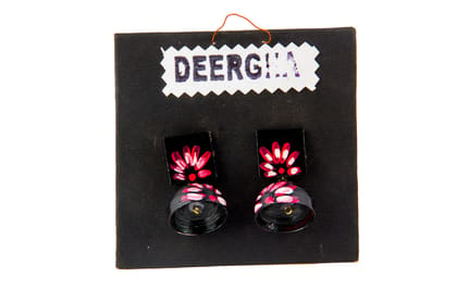 Floral Paint Jhumka( Earrings)