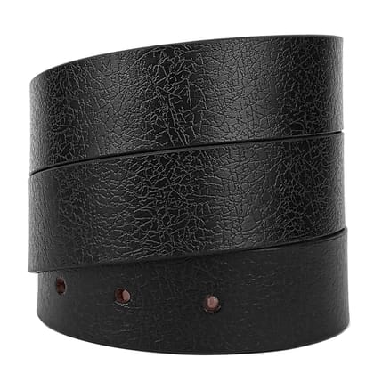 Hemener Men Pin Hole Black Genuine Leather Strap-28