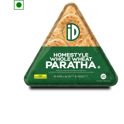 ID Homestyle Whole Wheat Paratha, 390 gm Pack