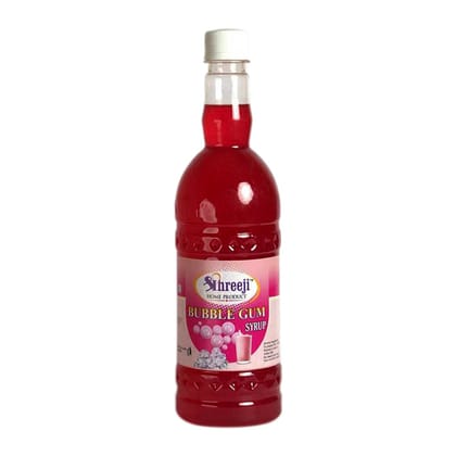 Shreeji Bubble gum Syrup Mix With Milk For Making Milkshake 750 ml