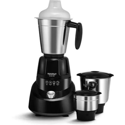 Maharaja Whiteline MX-209 Turbo DLX 750 Mixer Grinder (3 Jars, Black)