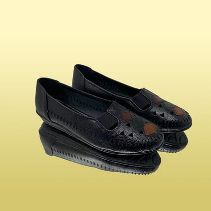 Black Dry Milled Loafers-Black / 36