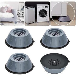 Anti Vibration Pads 4 pieces Washing Machine Stand Washer Foot Pads Dryer Heightening Pads Stabilizer Support Stand