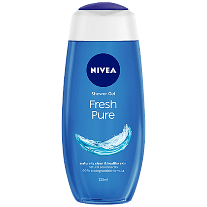 Nivea Body Wash - Fresh Pure Shower Gel, Refreshing Aquatic Scent, 125 ml