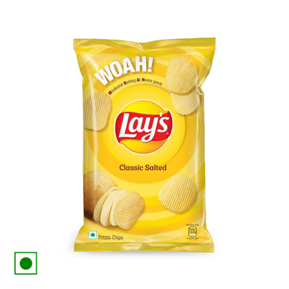 Lay's Classic salted Potato Chips, 104 gm Pack