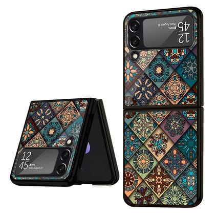 Retro Art Glass Case for Samsung Galaxy Z Flip4 5G