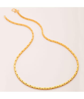 FASHION FRILL - Gold Plated Chain ( Pack of 1 ) - Golden