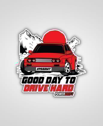 Drive Hard Powerdrift Sticker