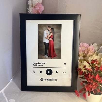 Shayona "Personalized Spotify frame Song Music Custom Picture Album Cover Scannable Spotify Code wall & table photo frame