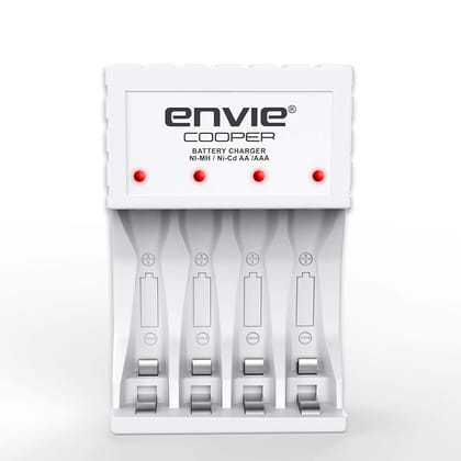 ENVIE (ECR-20 MC) Cooper Rechargeable Battery Charger for AA & AAA Ni-mh Batteries with LED Indicator