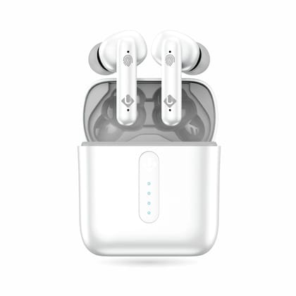 U&i Prime Buzz 3 with 40 Hours playtime Bluetooth Headset (True Wireless Earphone)-White-Grey