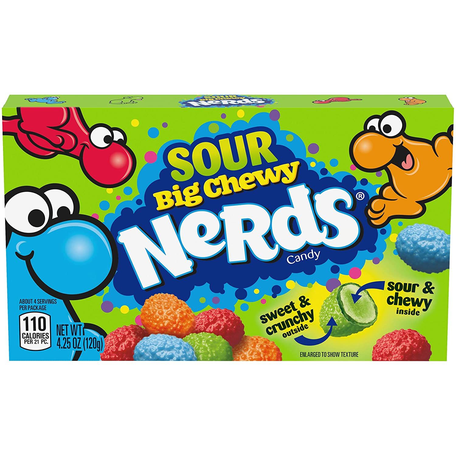 Nerds Sour Big Chewy Candy Theatre Box, 120 gm