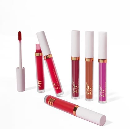 3 LIT Liquid Matte Lipstick + 2 LIT Velvet Matte Liquid Lipstick Exclusive Combo