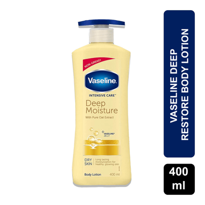 Vaseline Intensive Care Deep Moisture Body Lotion, 400 ml Pump Bottle