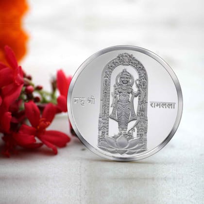 999 Silver Ram Lalla Ayodhya Dham 20 Gram Coin