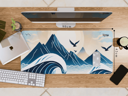 Dive into the perfect Scenic View :Oceanic Mouse Pad-Extra Large (42CM X 90CM)