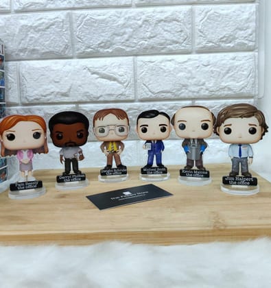 The Office Acrylic Figures With Stand (Choose from Drop Down)-Set Of 6