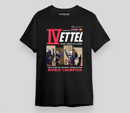 Vettel Redbull T-shirt-Black / S