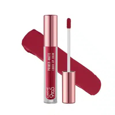 Lakme 9to5 Primer + Matte Liquid Lip Color - MP3 Dusty Rose (4.2ml)