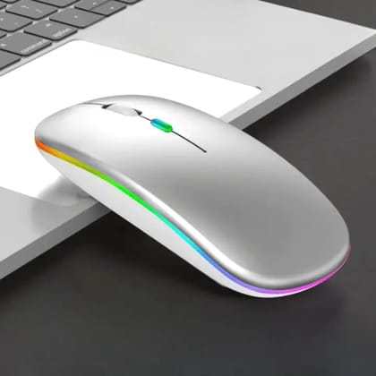 Rechargeable Cordless Mouse-Silver