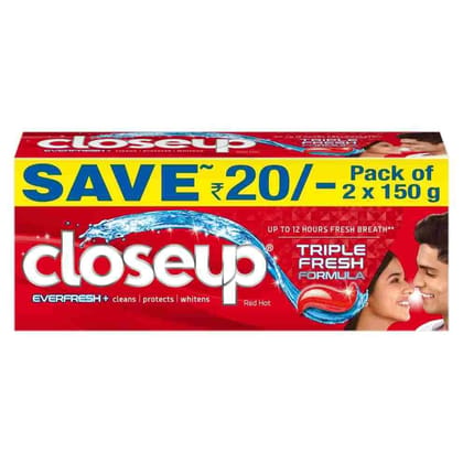 Closeup Close Up Everfresh Red Hot Gel Toothpaste, 300 G