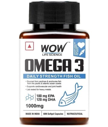 WOW Life Science - Omega Fatty Acids Capsule ( Pack of 1 )