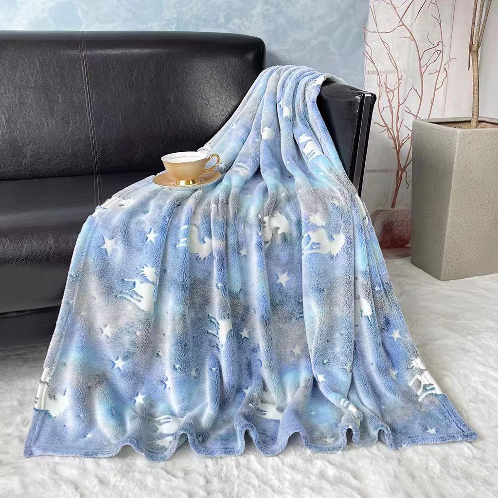 Glow in The Dark Radium Blanket for Kids Super Soft & Warm (220X240)-220X240 CM