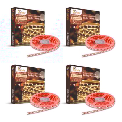 LED STRIP LIGHT 60 LED/Mtr. WITH DRIVER-Red / Pack of 4