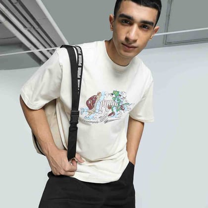 PUMA TEAM FOR THE FANBASE Men's Relaxed Fit Tee