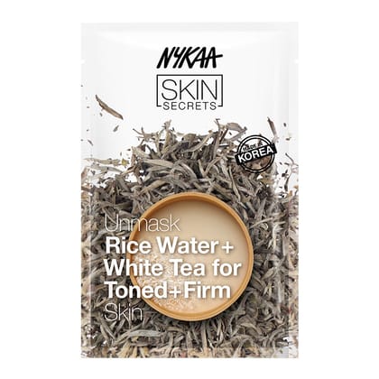 Nykaa Skin Secrets Exotic Indulgence Rice Water + White Tea Sheet Mask For Toned & Firm Skin(20ml)