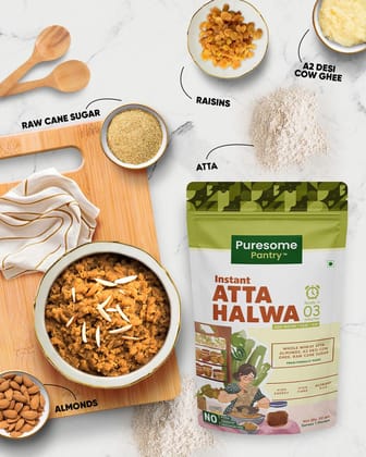 Instant Atta Halwa