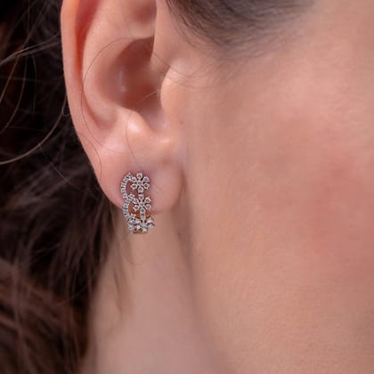 Vaniya Silver Hoop Earrings | 22KT Gold Vermeil-Yellow Gold