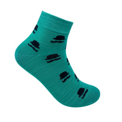 Men & Moustache Green Ankle For Men