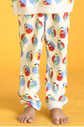 BEACH BALL TERRY JOGGER - ECRU MELANGE-6-7 YEARS / 1N / Ecru Melange