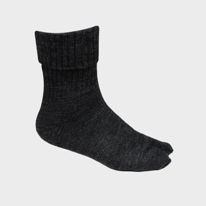 Women's Woolen Thumb Socks Black Free Size