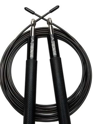 Invincible Aluminum Alloy Bearing Speed Jump Rope-Black