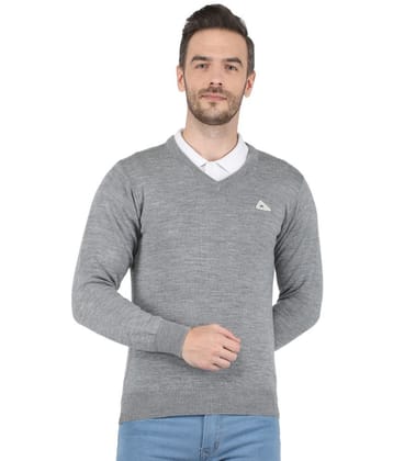 Monte Carlo - Grey Woollen Mens Pullover Sweater ( Pack of 1 ) - None