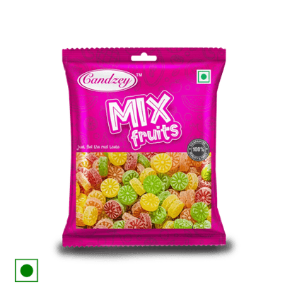 Candzey Mix Fruits Candy, 100 gm Pack