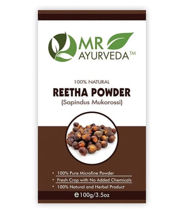 MR Ayurveda 100% Natural Reetha Powder Hair Scalp Treatment 100 g