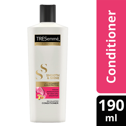 Tresemme Smooth & Shine Pro Collection Conditioner - Vitamin H & Silk Protein, Intense Moisturisation, 190 Ml