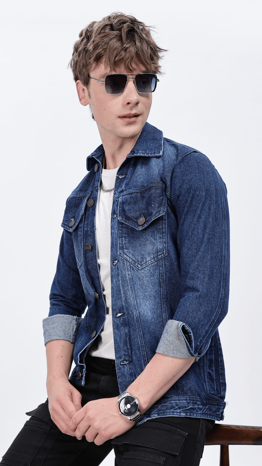 Blue Denim Jacket-36