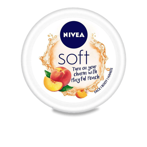 Nivea Soft Playful Peach, 100 ml Tub