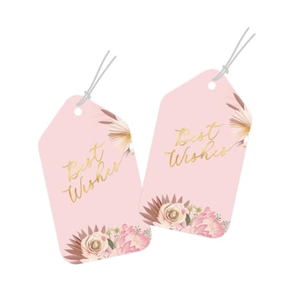 Luxe Personalised Gift Tags - Pink Blossom-25 gift tags