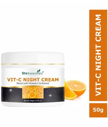 She Essentials - Night Cream for All Skin Type 50 gm ( Pack of 1 )