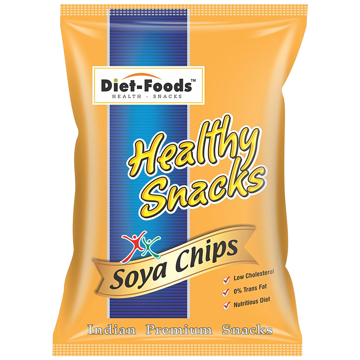 Diet Foods Soya Chips - Healthy Snacks, Low Cholesterol, High In Protein, No Trans Fat, 150 G