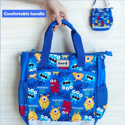 Cute Monster Multi Purpose Handbag-Blue