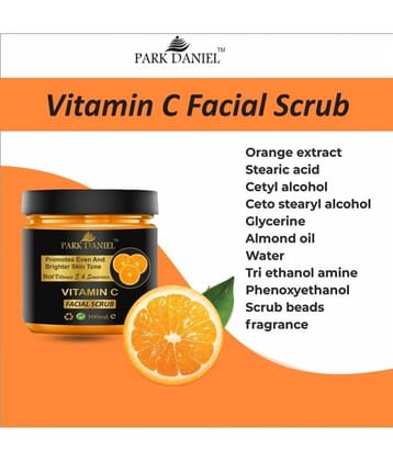 Park Daniel  Vitamic-C Face Scrub Tan Removal  For Skin Whitening Facial Scrub 100 ml